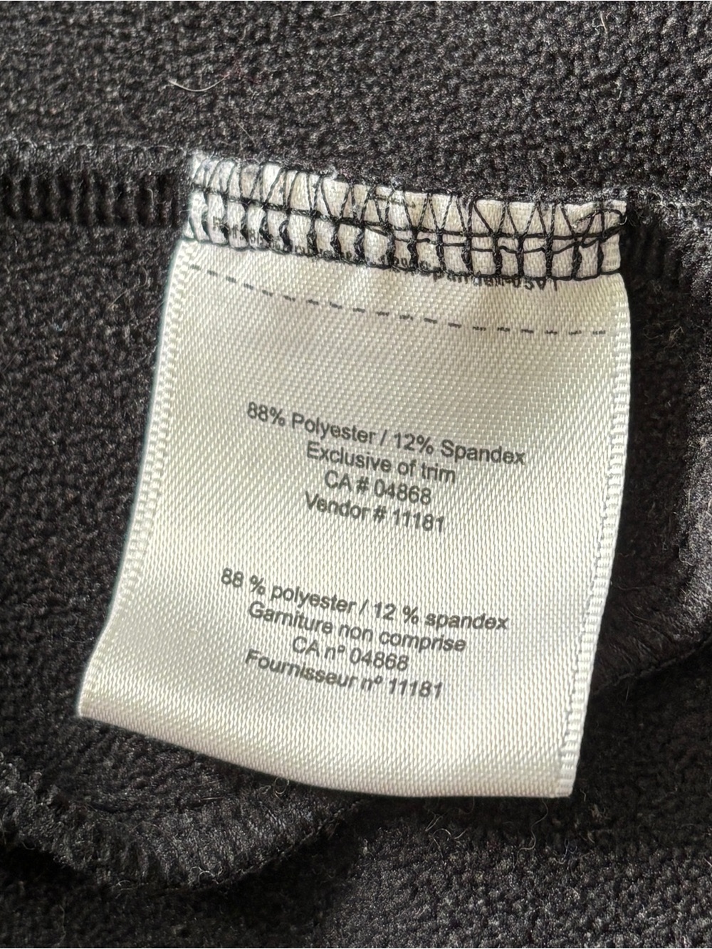 MEC Mountain Co-op | Black grid-patterned fleece fabric Zip Hoodie - Woman’s L - Picture 10 of 11